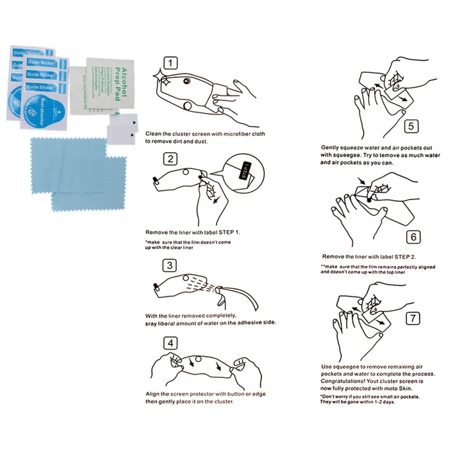 MT-07/FZ-07 2014-2020 MOTOSKIN CLUSTER SCREEN PROTECTOR