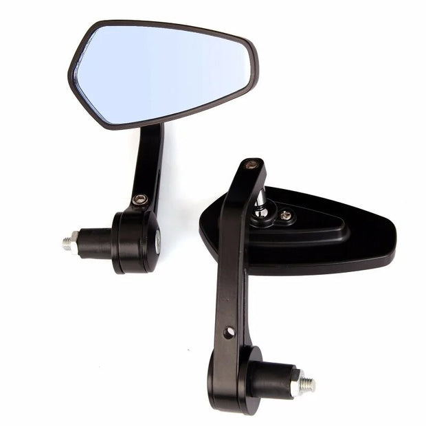 ANTI-GLARE SLIMLINE BAR END MIRRORS WITH ADAPTER