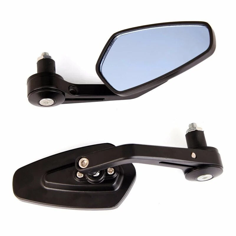 ANTI-GLARE SLIMLINE BAR END MIRRORS WITH ADAPTER