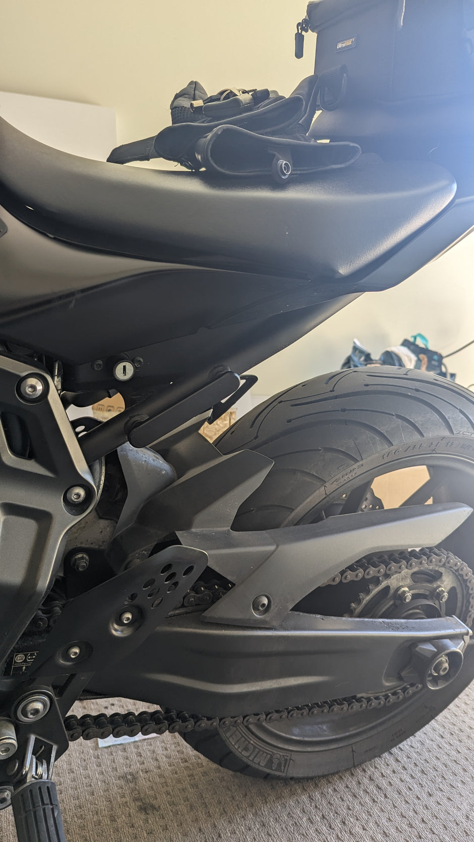 MT-07 Passenger Peg Delete